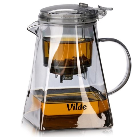 Dzbanek Szklany Vilde 880ml Z Zaparzaczem Spustowym Do Herbaty Ziół