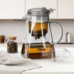 Dzbanek Szklany Vilde 880ml Z Zaparzaczem Spustowym Do Herbaty Ziół
