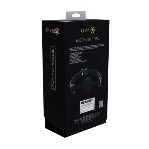 Venice Collection - Silicone Ball Gag - Black