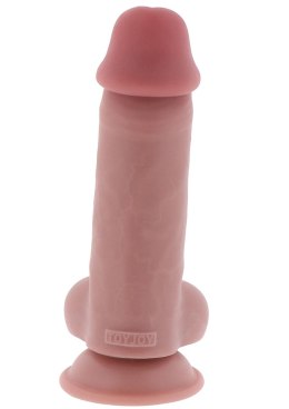 Deluxe Dual Density Thick Dildo TPE 17 cm
