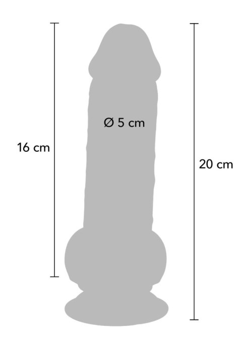 Deluxe Dual Density Thick Dildo TPE 20 cm