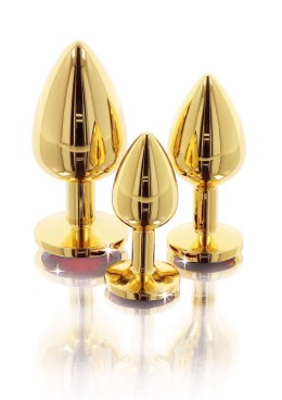 Butt Plug With Diamond Jewel S Gold