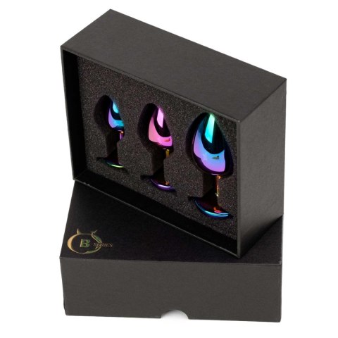 Zestaw korków analnych ze stali nierdzewnej multicolor B Series HeavyFun