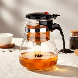 Dzbanek Szklany Vilde 1,65L Z Zaparzaczem Spustowym Żaroodporny