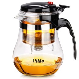 Dzbanek Szklany Vilde 1150 ml Z Zaparzaczem Spustowym Do Herbaty