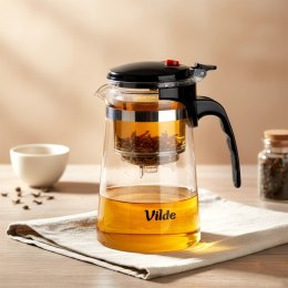 Dzbanek Szklany Vilde 680ml Z Zaparzaczem Spustowym Do Herbaty