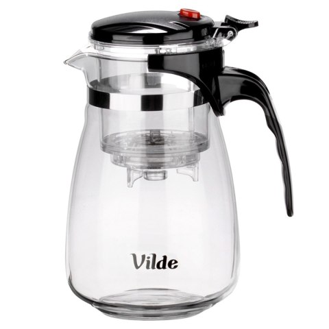 Dzbanek Szklany Vilde 960 ml Z Zaparzaczem Spustowym Do Herbaty