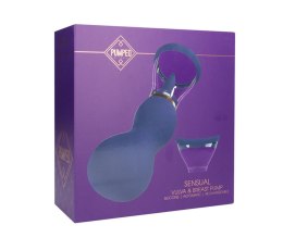 Sensual - Rechargeable Vulva and Breast Pump - Purple