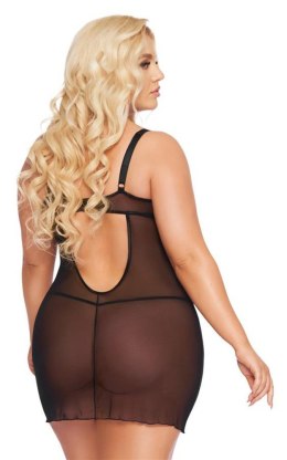 Koszulka babydoll Aldona SoftLine czarna 3XL z stringami