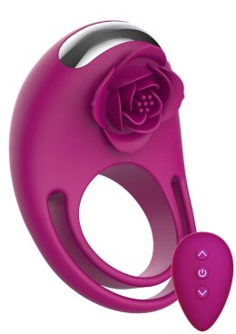 Pierścień wibrujący Put A Ring On It ToyJoy fuksja pilot USB