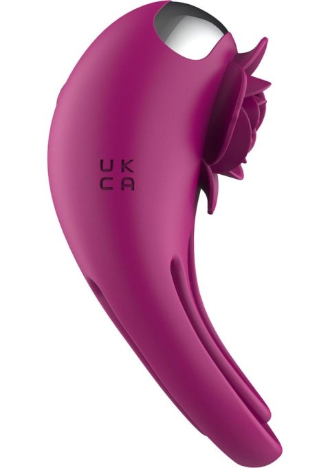 Pierścień wibrujący Put A Ring On It ToyJoy fuksja pilot USB