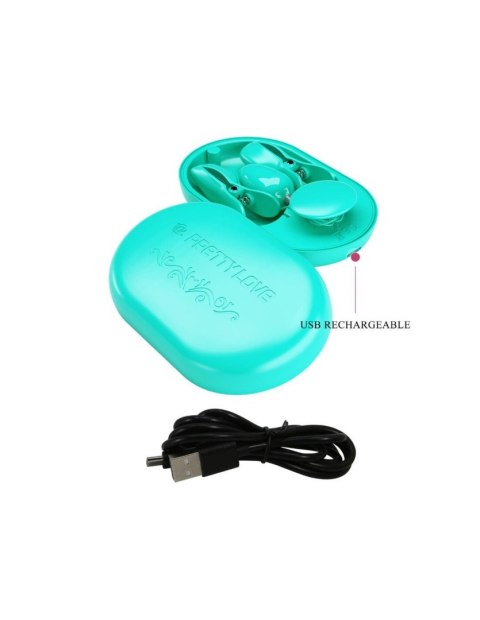 ABS, 3 intensities of electric stimulation, 7 vibration settings, USB rechargeable.