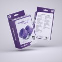 TOUGH LOVE VELCRO HANDCUFFS WITH EXTRA 40CM CHAIN CRUSHIOUS PURPLE