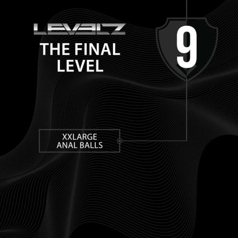 Kulki analne silikonowe Levelz XXL 6 cm czarny