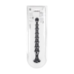 Ribbed Silicone Flared Anal Probe - Black