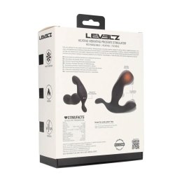 Stymulator prostaty Levelz podgrzewany wibrujący silikonowy czarny