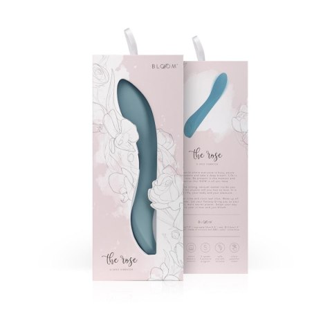 Wibrator punktu G Rose Bloom niebieski USB 20 cm