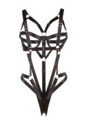 Adjustable body harness black