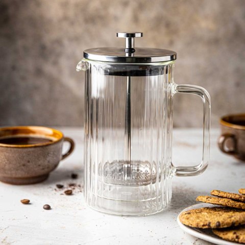 Zaparzacz Tłokowy Klausberg 600 ml Termiczny Szklany French Press