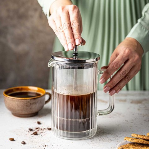 Zaparzacz Tłokowy Klausberg 600 ml Termiczny Szklany French Press