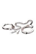 FETISH FANTASY SERIES METAL LEG CUFFS SILVER