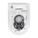 Liquid Silicone Triple Weighted Ball Cockring - Black