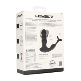 Masażer prostaty z rotującą głowicą Levelz silikonowy czarny 16,8 cm