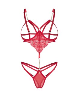 Body otwarte Matildea czerwone Obsessive L/XL