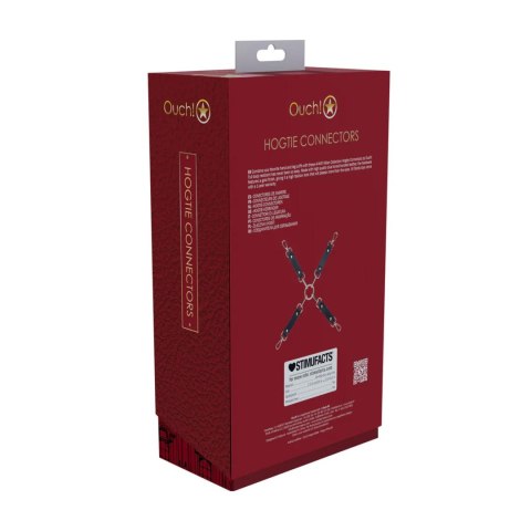 Łącznik do hogtie Milan Collection Ouch! czarny czerwony