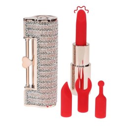 Angel - Lipstick Vibrator with 4 Attachments - Pink