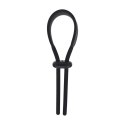 Pierścień erekcyjny Levelz regulowany silikonowy lasso czarny 14 cm