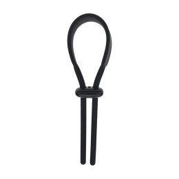Pierścień erekcyjny Levelz regulowany silikonowy lasso czarny 14 cm