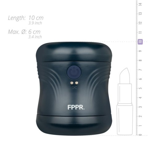 Masturbator wibrujący FPPR niebieski USB 10 cm