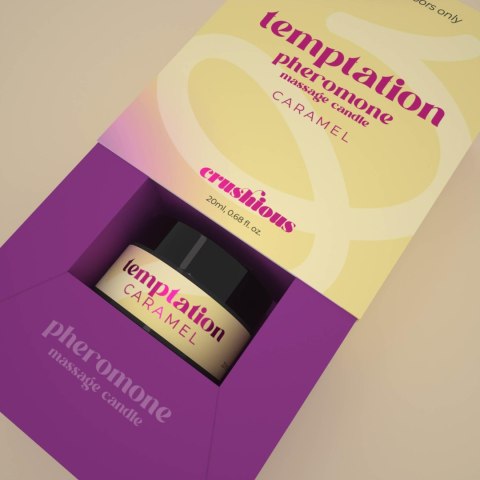 Świeca Do Masażu Crushious Temptation Z Feromonami Karmel 20ml