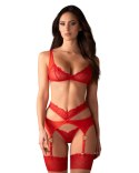Komplet bielizny Obsessive Cupide Desir czerwony L/XL