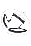 Anonymo fixing sling, PU leather, black, 145 cm