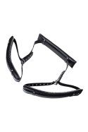 Anonymo fixing sling, PU leather, black, 145 cm