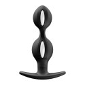 Korek Analny B Balls Duo Black Silikon IPX7 13 cm 4 cm Kulki