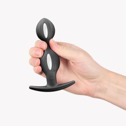Korek Analny B Balls Duo Black Silikon IPX7 13 cm 4 cm Kulki