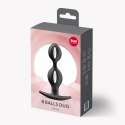 Korek Analny B Balls Duo Black Silikon IPX7 13 cm 4 cm Kulki