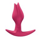 Korek Analny Bootie Fem Raspberry Silikon Komfortowy 8,5 cm