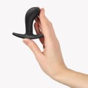 Korek Analny Bootie S Czarny 100% Silikon Komfortowy 7,5cm