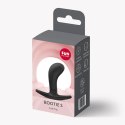 Korek Analny Bootie S Czarny 100% Silikon Komfortowy 7,5cm