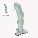 Dildo Rumble 'n' Roll Light Green Silikon 18,5 cm Rotujące Ciężarki
