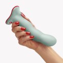 Dildo Rumble 'n' Roll Light Green Silikon 18,5 cm Rotujące Ciężarki