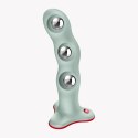Dildo Rumble 'n' Roll Light Green Silikon 18,5 cm Rotujące Ciężarki