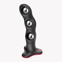 Dildo Fun Factory Bouncer Czarny Silikon Medyczny Przyssawka Strap-On