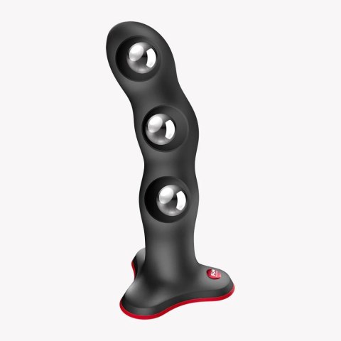 Dildo Fun Factory Bouncer Czarny Silikon Medyczny Przyssawka Strap-On