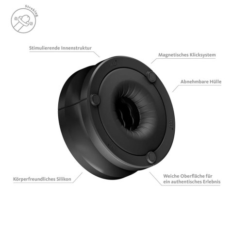 IKU Tight Czarny Modułowy System Magnetic-Click Dopasowanie 7,4cm