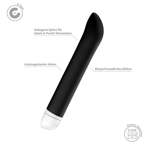 Wibrator Joupie Black Silikonowy Punkt G Wodoodporny IPX7 18cm